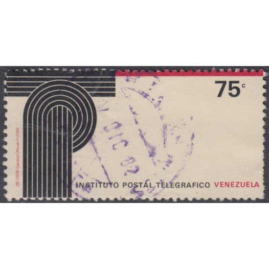 Venezuela 1044 1979 Instituto Postal Telegráfico usados Venezuela 1044 1979 Instituto Postal Telegráfico usados