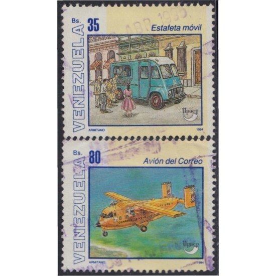 Venezuela 1719/20 1995 Transporte postal usados Venezuela 1719/20 1995 Transporte postal usados