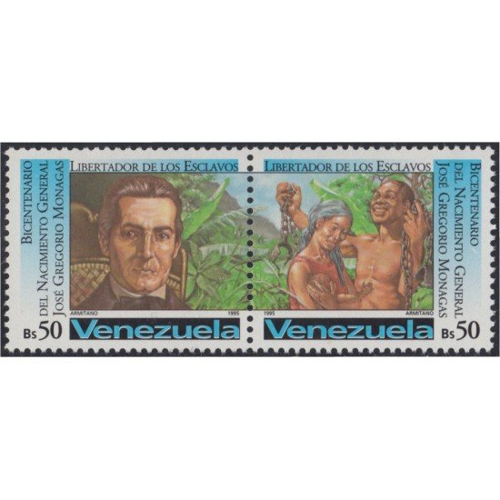 Venezuela 1764/65 1995 José Gregorio Monadas MNH Venezuela 1764/65 1995 José Gregorio Monadas MNH