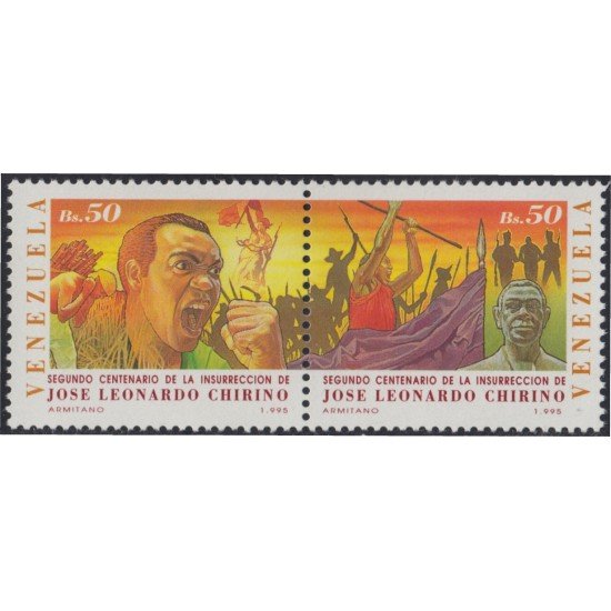 Venezuela 1766/67 1995 José Leonardo Chirino MNH Venezuela 1766/67 1995 José Leonardo Chirino MNH