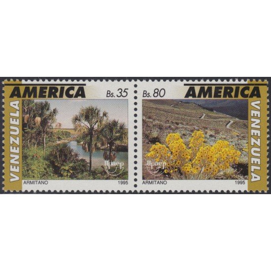 Venezuela 1773/74 1995 América Upaep Medio Ambiente MNH Venezuela 1773/74 1995 América Upaep Medio Ambiente MNH