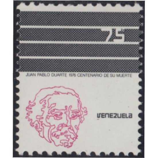 VAR3 Venezuela 1019 1977 Centenario de la muerte de Juan Pablo Duarte MNH VAR3 Venezuela 1019 1977 Centenario de la muerte de Juan Pablo Duarte MNH