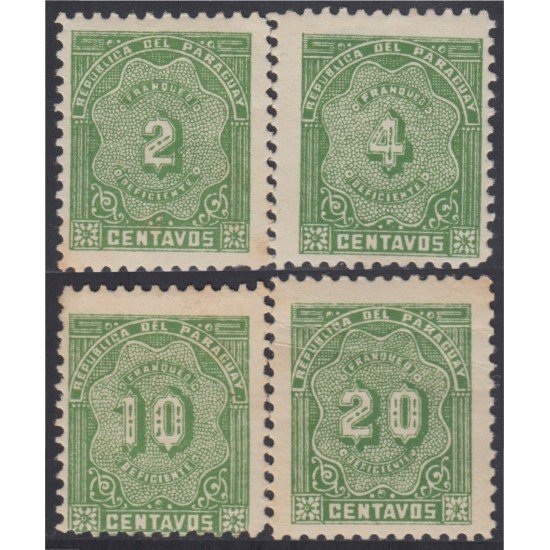 Paraguay Tasas 1/4 1903 Franqueo Deficiente MH Paraguay Tasas 1/4 1903 Franqueo Deficiente MH