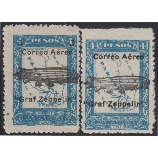 Paraguay A- 44/45 1931 Graf Zeppelin MH Paraguay A- 44/45 1931 Graf Zeppelin MH