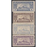 Paraguay A- 89/92 1936 Cañonero de la Armada Nacional MNH