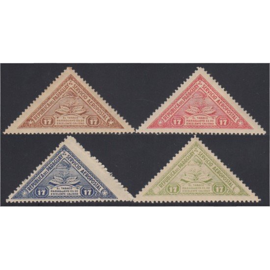 Paraguay A- 81/83A 1935/39 Tabaco Paraguayo MH Paraguay A- 81/83A 1935/39 Tabaco Paraguayo MH