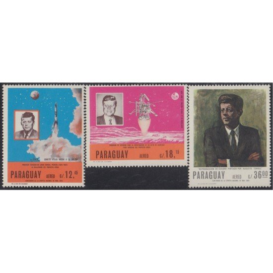Paraguay A- 476/78 1967 John F. Kennedy MNH Paraguay A- 476/78 1967 John F. Kennedy MNH