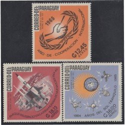 Paraguay A- 427/29 1966 Año de Cooperación Internacional MNH Paraguay A- 427/29 1966 Año de Cooperación Internacional MNH