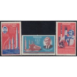 Paraguay A- 394/96 1964 J.F Kennedy y Wernher Von Braun MNH Paraguay A- 394/96 1964 J.F Kennedy y Wernher Von Braun MNH