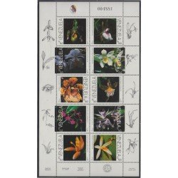 Venezuela 1878/87 1997 Flores flowers orquídeas MNH