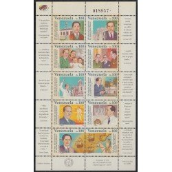 Venezuela 1868/77 1997 Poeta venezolano Andrés Eloy Blanco MNH Venezuela 1868/77 1997 Poeta venezolano Andrés Eloy Blanco MNH