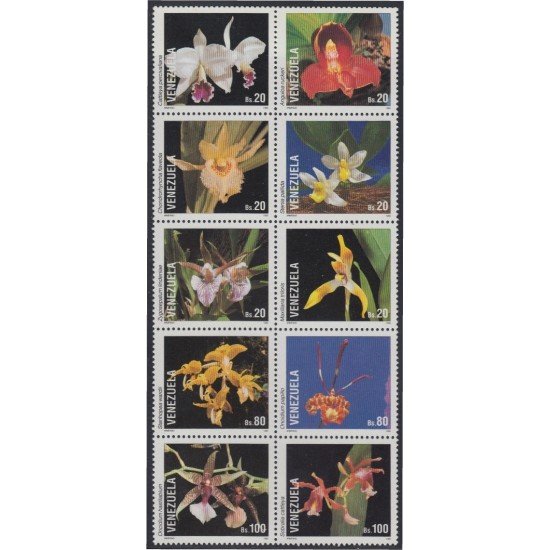 Venezuela 1622/31 1993 Flores flowers orquídeas venezolanas MNH Venezuela 1622/31 1993 Flores flowers orquídeas venezolanas MNH
