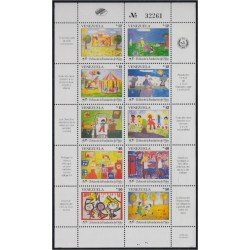 Venezuela 1542/51a 1991 25 Años de la fundación del niño MNH