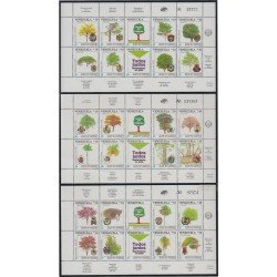 Venezuela 1466/89 1990 Árboles y Escudos de los Estados constituyentes de Venezuela MNH