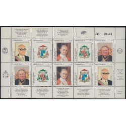 Venezuela 1444/48 1989 25 Aniversario del Convenio con la Santa Sede S.S Pablo VI MNH