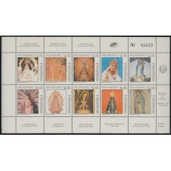 Venezuela 1415/24a 1988 Año de María Marian Year Estatuas de la Virgen MNH Venezuela 1415/24a 1988 Año de María Marian Year Estatuas de la Virgen MNH