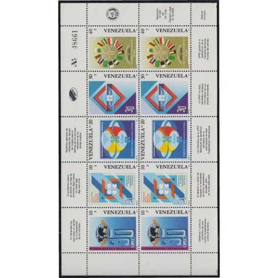 Venezuela 1512/16 1990 Cooperación de la Seguridad Energética MNH Venezuela 1512/16 1990 Cooperación de la Seguridad Energética MNH