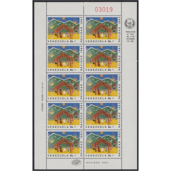 Venezuela 1143 MP 1983 Navidad Christmas MNH