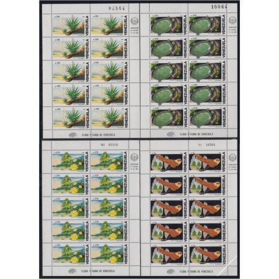 Venezuela 1111/14 MP 1982 Flora y fauna venezolana MNH Venezuela 1111/14 MP 1982 Flora y fauna venezolana MNH