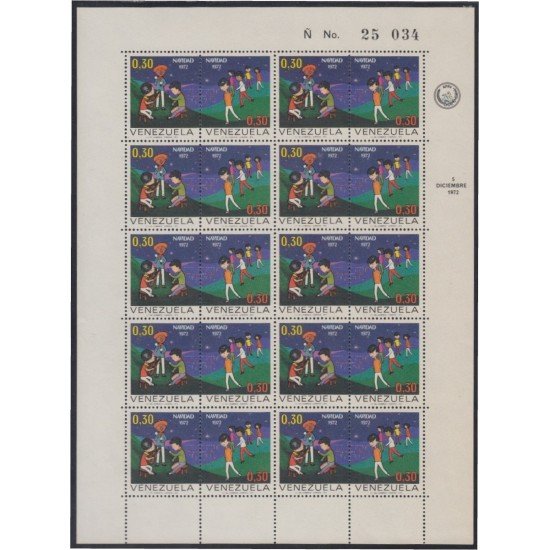Venezuela 850/51 MP 1972 Navidad Christmas MNH Venezuela 850/51 MP 1972 Navidad Christmas MNH
