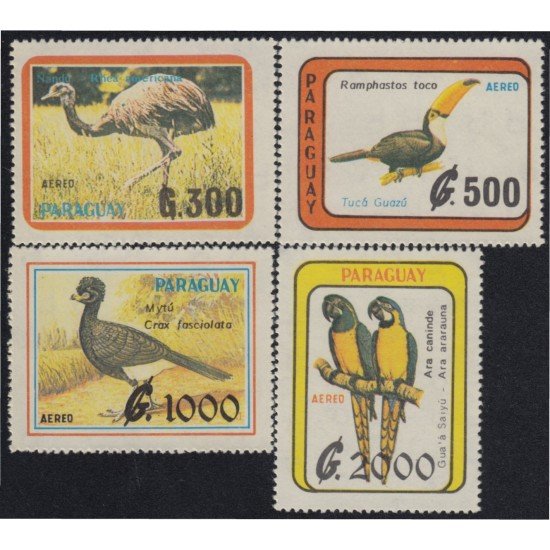 Paraguay A- 1173/76 1990 Fauna Pájaros Birds MNH Paraguay A- 1173/76 1990 Fauna Pájaros Birds MNH
