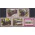 Paraguay A- 1070/74 1988 Locomotoras su evolución Tren Train MNH