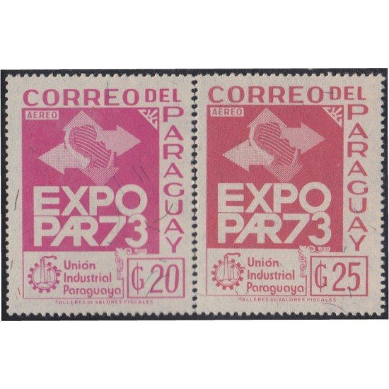 Paraguay A- 650/51 1973 Unión Industrial Paraguaya MNH