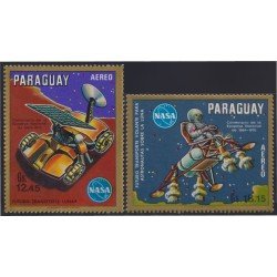 Paraguay A- 548/49 1970 Futuro transporte Lunar MNH Paraguay A- 548/49 1970 Futuro transporte Lunar MNH
