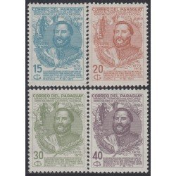 Paraguay A- 539/42 1970 Mariscal Francisco Solano López MNH Paraguay A- 539/42 1970 Mariscal Francisco Solano López MNH