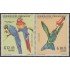 Paraguay A- 514/15 1969 Pájaros Birds Macaos y Colibrí MNH