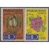 Paraguay A- 506/07 1969 Flores Flowers Pasiflora  y Guembe tayá MNH