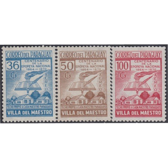 Paraguay A- 503/05 1969 Villa del Maestro MNH Paraguay A- 503/05 1969 Villa del Maestro MNH