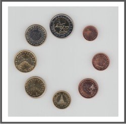 Eslovenia 2008 Emisión monedas Sistema monetario euro € Tira Eslovenia 2008 Emisión monedas Sistema monetario euro € Tira