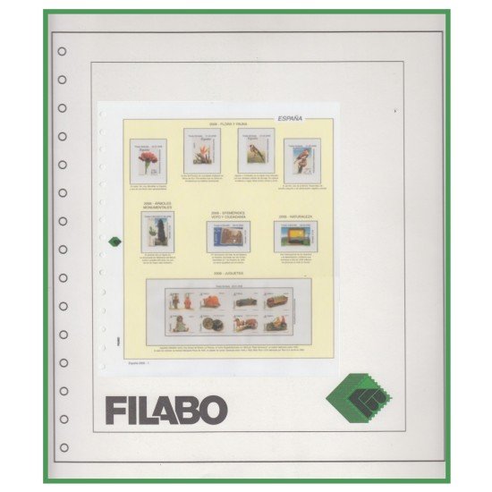 Hojas España Filabo Registro sin protectores 2017 Hojas España Filabo Registro sin protectores 2017