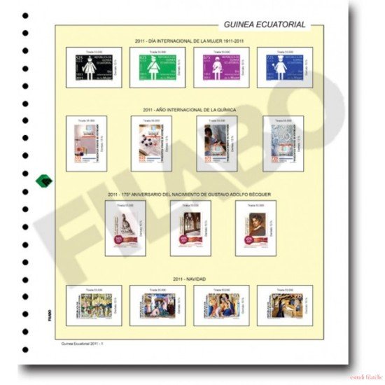 Filabo álbum de sellos de Guinea Ecuatorial 2017 sin protectores Filabo álbum de sellos de Guinea Ecuatorial 2017 sin protectores