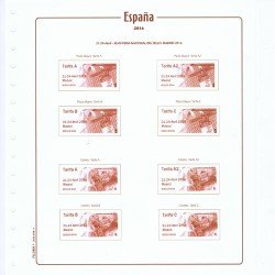 Hojas España Cultural Filober ATM Etiquetas 2016 montadas Hojas España Cultural Filober ATM Etiquetas 2016 montadas