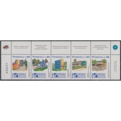 Venezuela 2170/74 2001 25º Aniversario de FEDE Edificios MNH Venezuela 2170/74 2001 25º Aniversario de FEDE Edificios MNH