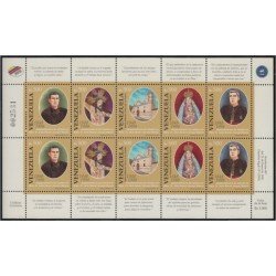 Venezuela 2165/69 2000 Monseñor Dr. Jesús Manuel Jáuregui MNH Venezuela 2165/69 2000 Monseñor Dr. Jesús Manuel Jáuregui MNH