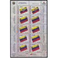 Venezuela 2862/71 2009 Símbolos nacionales Banderas MNH