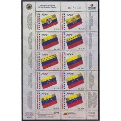 Venezuela 2862/71 2009 Símbolos nacionales Banderas MNH