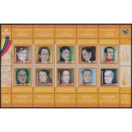 Venezuela 2810/19 2009 Personalidades Bicentenario de la Independencia MNH