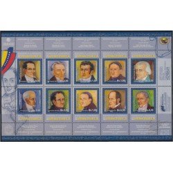 Venezuela 2800/09 2009 Personalidades Bicentenario de la Independencia MNH