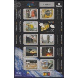 Venezuela 2747/56 2009 El espacio Satélite de telecomunicaciones Simón Bolívar MNH