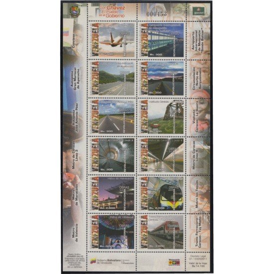 Venezuela 2597/08 2006 Infraestructuras MNH Venezuela 2597/08 2006 Infraestructuras MNH