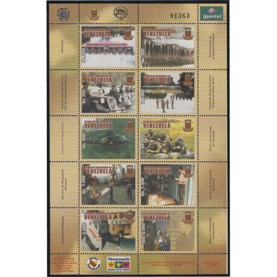 Venezuela 2485/94 2005 Guardia Nacional MNH Venezuela 2485/94 2005 Guardia Nacional MNH