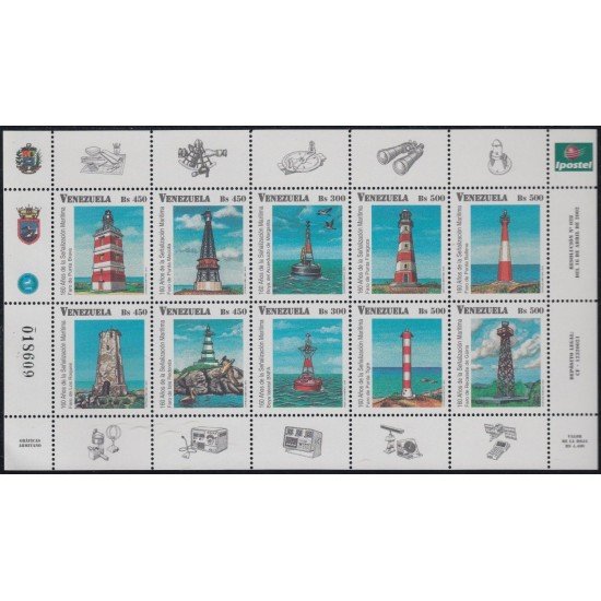 Venezuela 2215/24 2002 160 años de señalización marítima MNH Venezuela 2215/24 2002 160 años de señalización marítima MNH