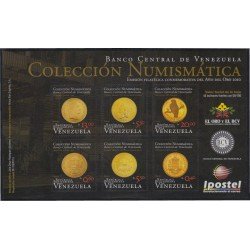 Venezuela 3018/23 2011 Colección Numismática MNH