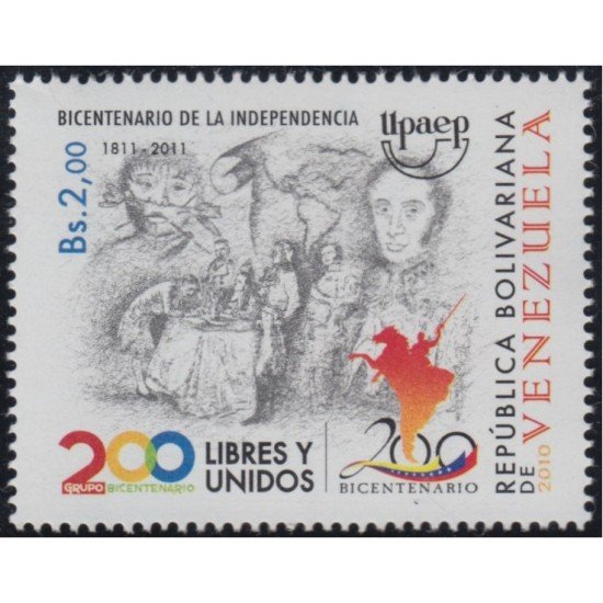 Venezuela 2997 2011 América UPAEP Bicentenario de la Independencia de Venezuela MNH Venezuela 2997 2011 América UPAEP Bicentenario de la Independencia de Venezuela MNH