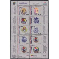Venezuela 2882/91 2009 Símbolos nacionales Escudos MNH