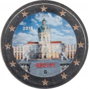 Alemania 2018 2 € euros conmemorativos Color Berlín Charlottenburg 5 monedas
